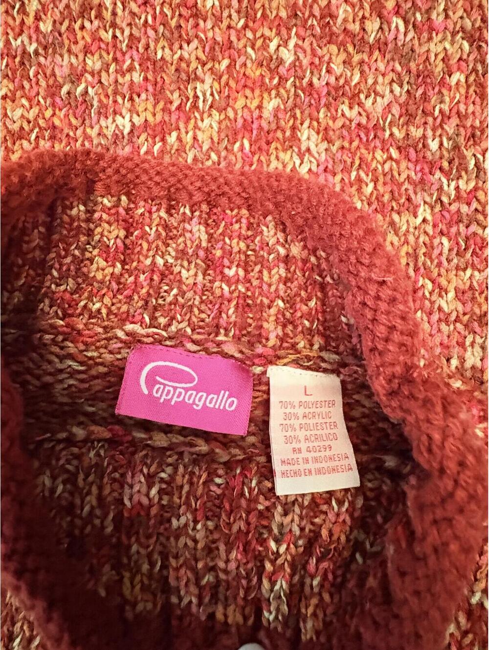 Pappagallo Marled Knit Sweater L